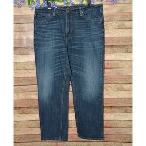 Signature By Levi Strauss Men's Dark Wash Straight Leg Blue Jeans Size 40 X 32